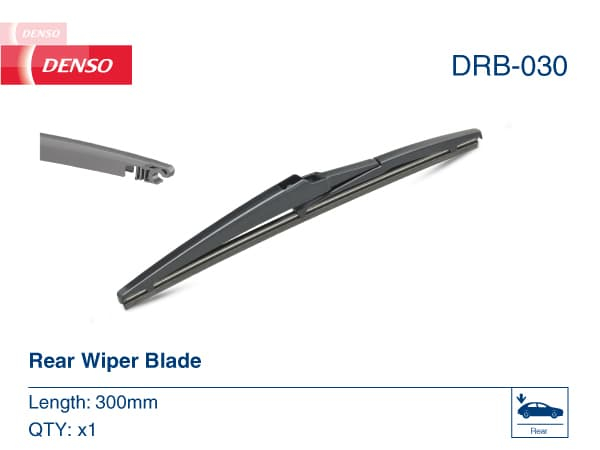 Drb 030   Bagrudevisker, 12 Inch   305mm Lang fra Denso