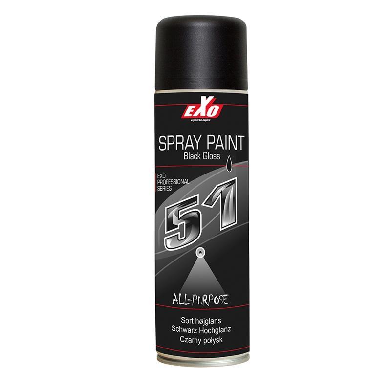 51 Black Gloss Spray Paint fra Exo