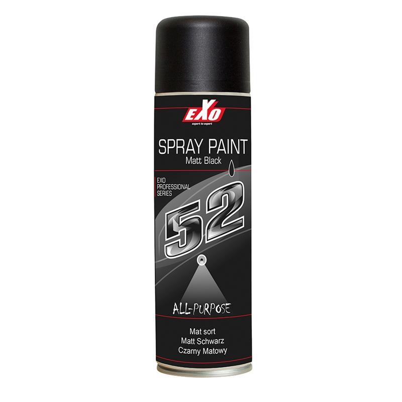 52 Matt Black Spray Paint fra Exo