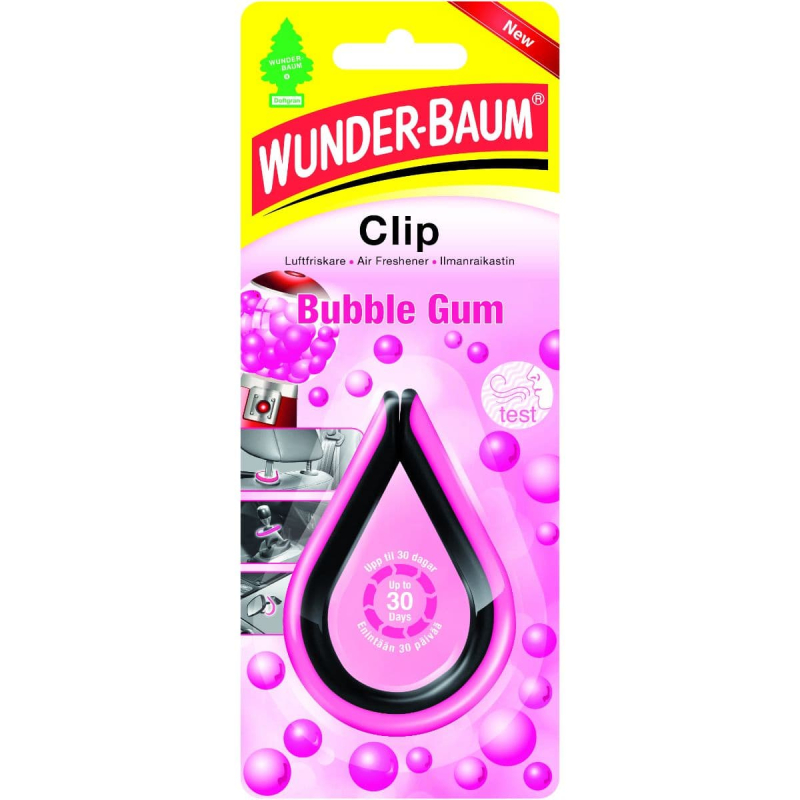 Bubble Gum Dufte Clip Fra   fra Wunderbaum