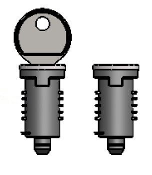 Kamm Leg Lock Barrels And Keys   3 Pairs fra Rhino Products